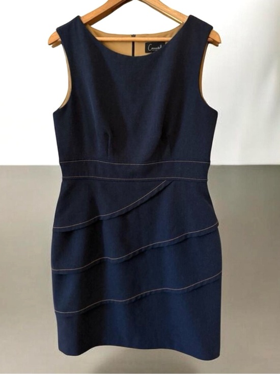 connected apparel Dresses & Skirts - Connected Apparel Navy Sheath Dress Size 12